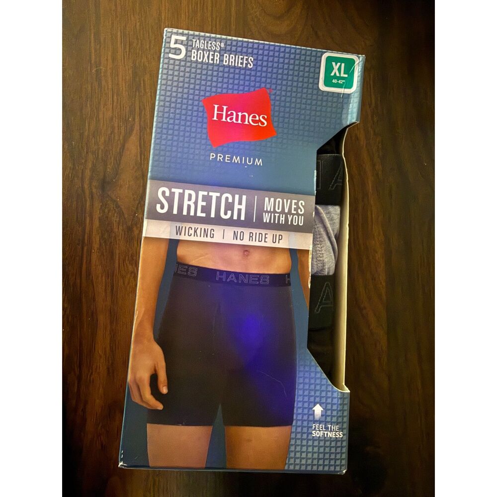 New Hanes Mens Boxer Briefs